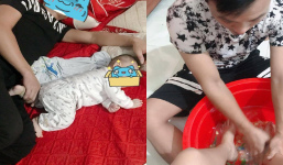 Chồng nhà người ta: Tắm rửa chăm con nhoay nhoáy, đến cắt móng cho vợ cũng kiêm luôn