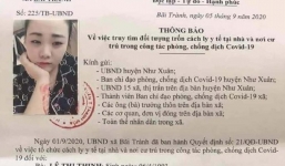 Thanh Hóa truy tìm nữ công dân trốn cách ly khỏi nơi cư trú
