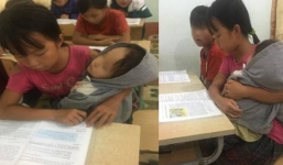 Cay mắt nghe câu chuyện bé gái Lai Châu: Tay viết bài, tay bế em và giấc mơ con chữ