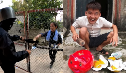 Vừa bị tố lừa dối khán giả bất chấp, con trai bà Tân Vlog lại dạy con trẻ làm điều xấu xa