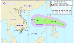 Xuất hiện áp thấp nhiệt đới gần biển Đông