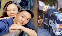 Mới sinh con nhưng Cường đô la và Đàm Thu Trang vẫn rất tâm huyết làm từ thiện