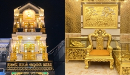 Ngôi nhà dát kín vàng đến từng centimet ở Cần Thơ, không gian choáng ngợp khó tin