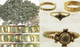 Làm việc trên cánh đồng ngô, phát hiện kho báu 900 tuổi chứa đầy vàng bạc châu báu