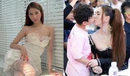 Mẹ bé trai được Ngọc Trinh hôn môi lên tiếng bảo vệ: 'Chỉ đơn giản là mẹ con ôm hôn thôi!'