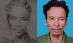 Bức ảnh về bố được phục chế đẹp như tranh truyền thần, dân mạng tâm phục khẩu phục