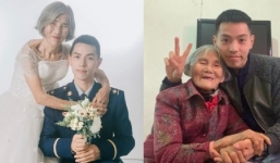 Ảnh cưới đặc biệt của chú rể 24 tuổi và cô dâu 85 tuổi khiến người xem rơi nước mắt