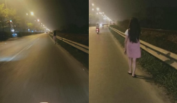 Đêm khuya thanh vắng ngày Valentine trắng, cô gái vừa đi vừa quát 'hận đàn ông'