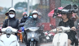 Tối nay không khí lạnh sẽ ảnh hưởng đến Bắc Bộ, gây mưa lốc sét có nơi mưa đá