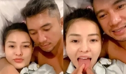 Hết đi chơi mùa dịch, Ngân 98 và Lương Bằng Quang lại khoe ảnh 'giường chiếu'