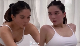 Ngọc Trinh gây náo loạn MXH mới thân hình đẫm mồ hôi, hừng hực tập luyện giữa trời nắng nóng