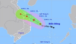 Tin áp thấp nhiệt đới khẩn cấp: Khả năng mạnh thành bão tiến thẳng vào đất liền miền Trung