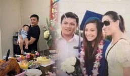 Chồng cũ Phi Nhung thôi lẩn tránh, công khai xuất hiện trong ngày thôi nôi cháu ngoại