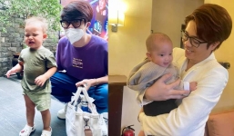 Bùi Anh Tuấn bất đắc dĩ làm 'bảo mẫu' cho con Hà Hồ, nhìn gương mặt của Leon mếu máo đến tội nghiệp 