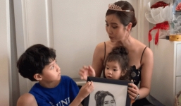 Huyền Lizzie khoe quà fan tặng, biểu cảm 'ghen tị' của con trai khiến CDM rôm rả 