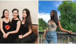 Chụp ảnh cùng gia đình, ái nữ nhà Chiều Xuân lấn át cả mẹ và chị vì quá xinh đẹp