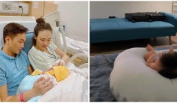 Đàm Thu Trang khoe hình ảnh con gái Cường Đô La, hơn 2 tháng tuổi mà cực đáng yêu thế này
