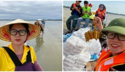 Trang Trần bức xúc tột độ vì bị nhà thuyền 'bỏ bom' khiến 900 xuất cơm từ thiện không đến được tay người dân