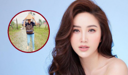 Bảo Thy có mặt tại miền Trung cứu trợ, không quên giải thích về nụ cười rạng ngời