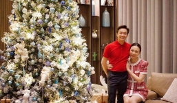Khoe Giáng sinh của đôi vợ chồng '1 nách, 2 con', Đàm Thu Trang để lộ chi tiết 'xấu xí' của Cường Đôla