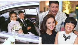 Con trai Công Lý viết tâm thư hài hước mừng đám cưới của bố, Thảo Vân lập tức 'bóc phốt' chú rể