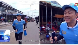 Hình ảnh đẹp của cố NS Chí Tài vừa lên sóng: Bị chấn thương nhưng vẫn chạy đua với thời gian mang tiền về cho người nghèo