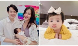 Đông Nhi lộ diện gương mặt của ái nữ đầu lòng: Bản sao của Ông Cao Thắng, gương mặt dễ thương không kém phần hài hước