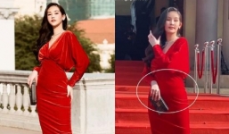 Vừa bị 'bóc phốt' vòng 2 ngấn mỡ, Lê Âu Ngân Anh đã đáp trả bằng loạt hình ảnh mỹ miều