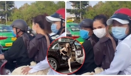 Ngọc Trinh mắc sai phạm khi 'liều mình' tham gia giao thông thiếu an toàn