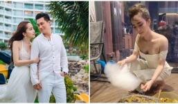 Quỳnh Nga để lộ vẻ đẹp 'phồn thực' khi nướng chả cá, Việt Anh liền thể hiện ngay sự quan tâm đến đàn em