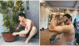 'Giả vờ' trang hoàng nhà cửa đón Tết, thực ra Noo Phước Thịnh đang 'trá hình' khoe cơ thể vạm vỡ?