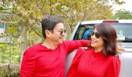 'Táo giáo dục' Chí Trung mặc kệ dịch bệnh, cùng bạn gái trẻ tuổi lên đồ rực rỡ đón Xuân