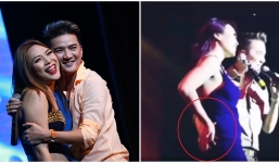 Dân mạng 'đào' lại khoảnh khắc Đàm Vĩnh Hưng chạm vào vòng 3 của Mỹ Tâm nhưng nhanh chóng bị người đẹp 'chối từ'