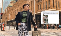 Là tay chơi hàng hiệu 'khét tiếng' nhưng học trò của Mỹ Tâm vẫn bị chế giễu diện đồ 'phèn' để tạo dáng