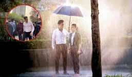 Việt Anh hiện diện 'bao ngầu' phía hậu trường cảnh mưa với Lương Thu Trang trong Hướng dương ngược nắng