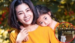 Nghẹn ngào những hình ảnh của bé Lavie trong ngày giỗ đầu cố diễn viên Mai Phương