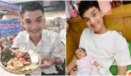 Ái nữ đầu lòng chưa đầy 1 tuổi, Mạc Văn Khoa đã định hướng tương lai bán bún đậu mắm tôm cho con gái