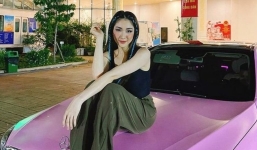 Lên đồ như gái đôi mươi, mẹ bỉm Hòa Minzy tạo dáng với tư thế 'toát ra mùi tiền'