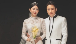 Sau hôn lễ, vợ chồng Phan Mạnh Quỳnh tung bộ ảnh cưới cực phẩm: Cô dâu lộ đường cong hút mắt, góc nghiêng 'thần thánh' khó ai sánh bằng