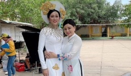 Lên đồ thiết tha trong tà áo dài, 'thiếu nữ' Hoài Linh đẹp nổi bật lấn át cả Lê Giang