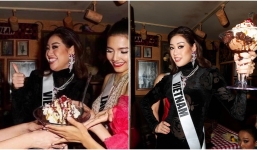 Khánh Vân lộ khuyết điểm gương mặt với phần cằm nọng trong quá trình dự thi Miss Universe