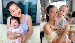 Quý tử đầu lòng của MC Hoàng Oanh lộ visual lai tây 'cực phẩm' khi mới lên 1 tuổi