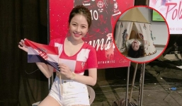 Trâm Anh tạo dáng với tư thế lạ để ăn mừng chức vô địch của đội tuyển Ý tại Euro 2020