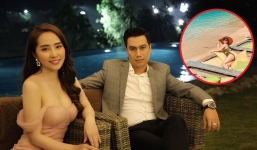 Quỳnh Nga khoe dáng trong đồ 1 mảnh nhưng bất giác lại khiến Việt Anh 'ghen tỵ' ra mặt