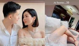 Khoe đôi chân nõn nà, Lệ Quyên để lộ bí mật tình yêu với Lâm Bảo Châu?