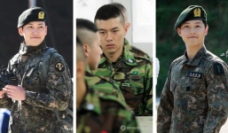 Sao Kbiz mặt mộc 'tuyệt phẩm' khi nhập ngũ: Hyun Bin, Song Joong Ki như đóng phim, Lee Min Ho gây bất ngờ