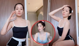 Lệ Quyên 'chơi trội' khi khoe mặt mộc, da nõn trong trang phục kiệm vải