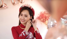 MC Xuân Anh thời tiết VTV rạng ngời trong đám hỏi sau những ngày Hà Nội giãn cách