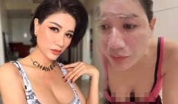 Trang Trần vô tình để lộ đường cong cơ thể vì góc quay táo bạo chẳng kém Ngọc Trinh