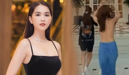 Ngọc Trinh khiến dân tình 'hú hồn' với khoảnh khắc 'thả rông', phơi bày cơ thể ngay trước mắt chúng bạn